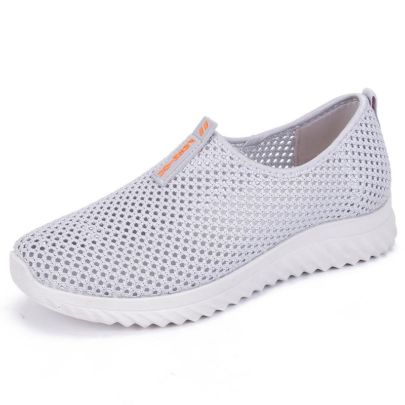 正品女夏老北季妈京布鞋女网鞋透气网面休闲妈鞋防滑运动中老年网