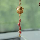 高档高档式 车 简平安招财猫汽车挂后照镜挂饰可约爱件猫咪吊坠女款