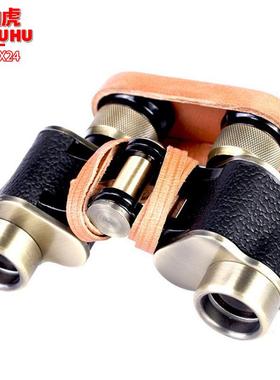 ZIYOUHUx 青铜防水防6X24震高624双筒远望清镜 测距观靶观鸟镜