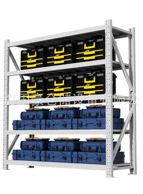 货架600kg白色超强 仓储五层家用/多层储承重重型货架架物物层置