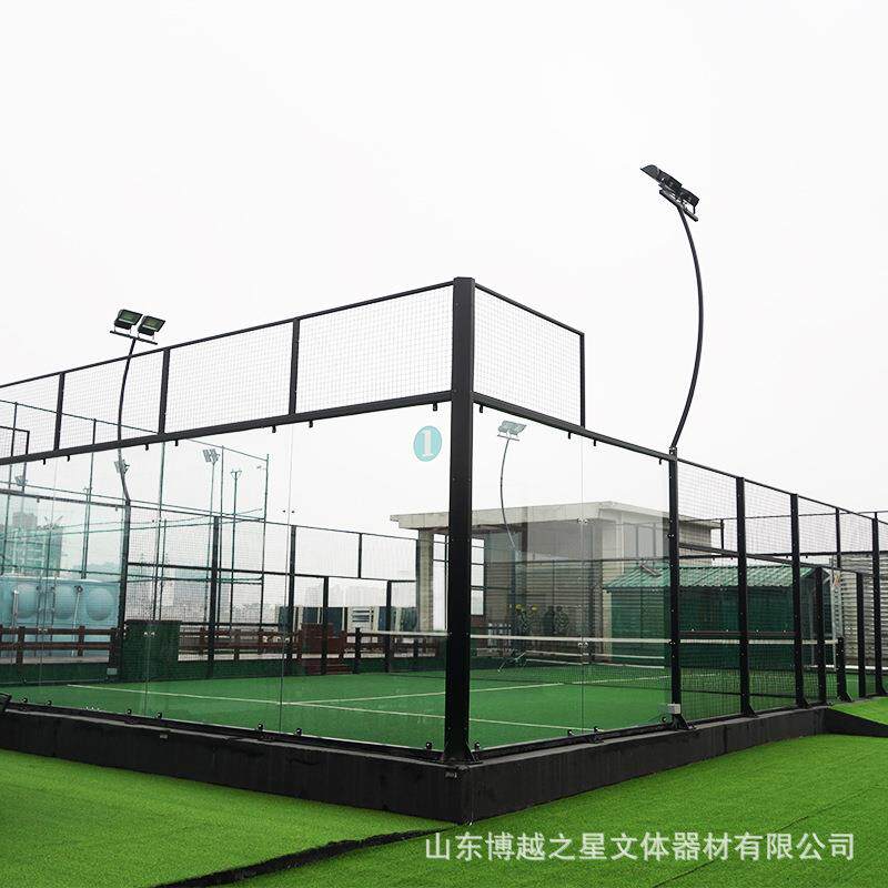帕德尔球场全景式板式网球场地paddle tennis court板式网球房图片