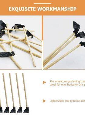 6 Pcs Mini Hoe Miniature Digging Tools Kids Pretend Toys