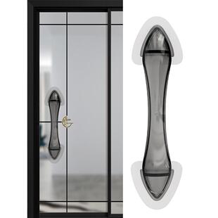 隐形门拉手卫生间免打孔自粘玻璃门把手木门橱柜厨房抽屉移门手柄