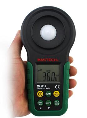 MASTECH华仪MS6612一体式多功能照度计照度仪光亮度计20万LUX现货