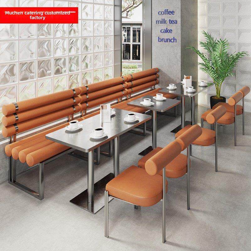 定制主题餐厅墙亭沙发甜品店奶茶店咖啡厅音乐餐厅不锈钢桌椅