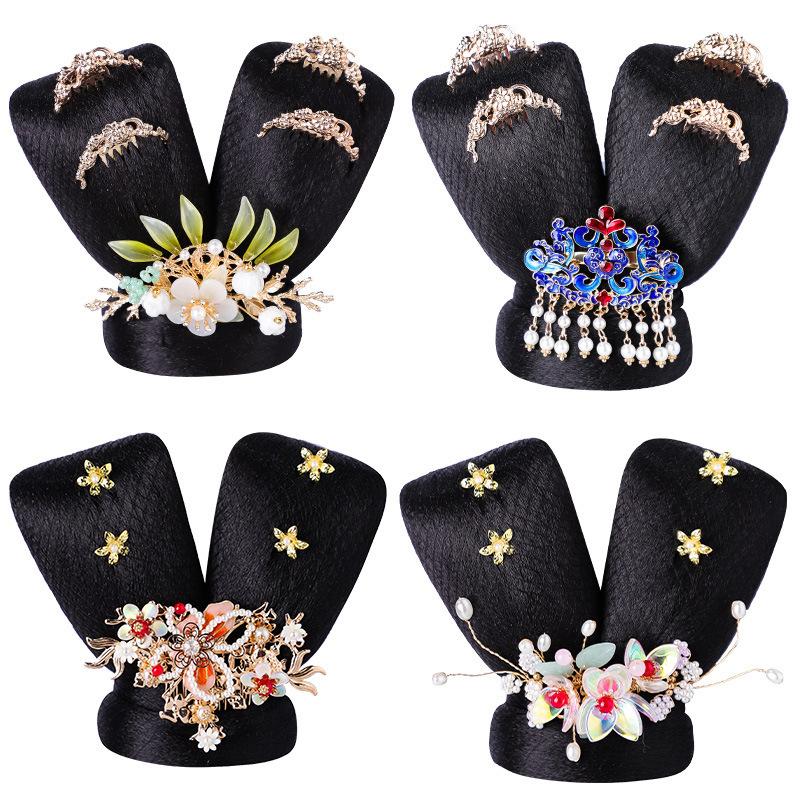 儿童古装宝宝汉服日常整顶假发