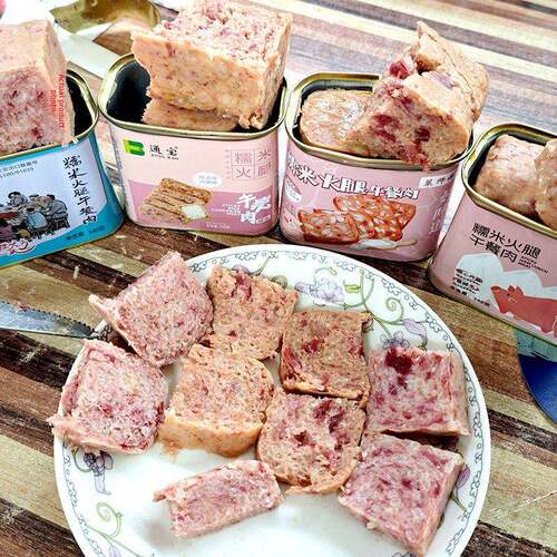 渝泰菜师傅糯米火腿午餐肉340g包邮火锅餐饮宴席扣碗麻辣冒菜早餐