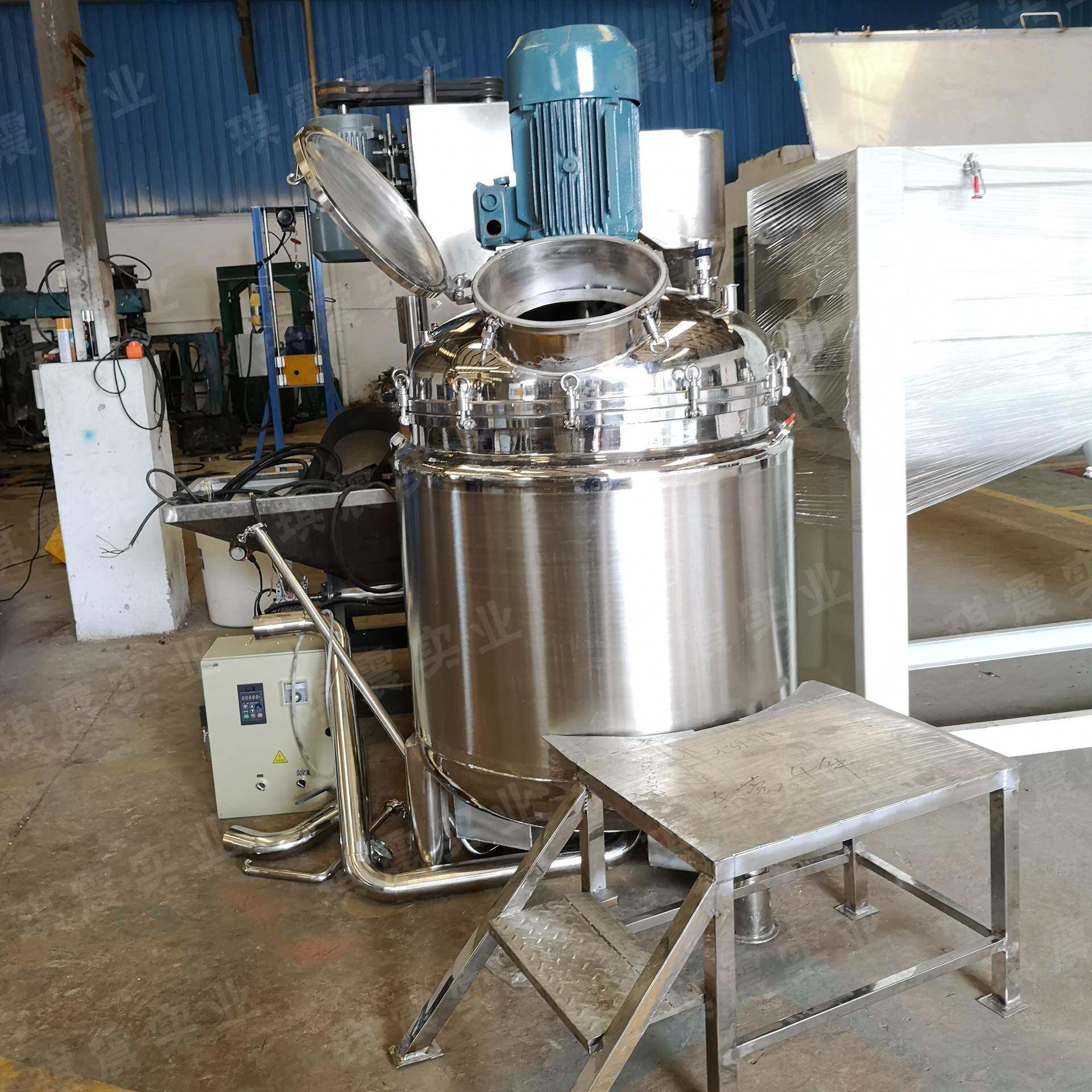 不锈钢化学品真空搅拌机小型家用蒸馏搅拌罐刮边刮璧乳化搅拌机