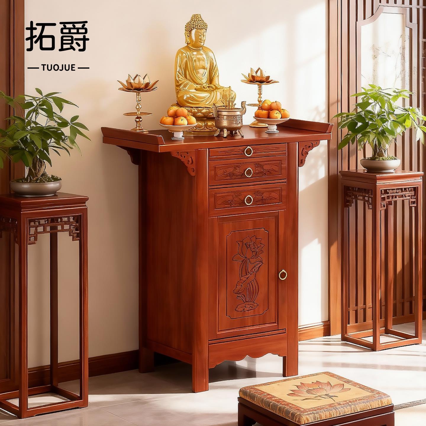 供桌香案家用现代供香火桌非实木家庭财神爷供奉台客厅小型中堂柜图片