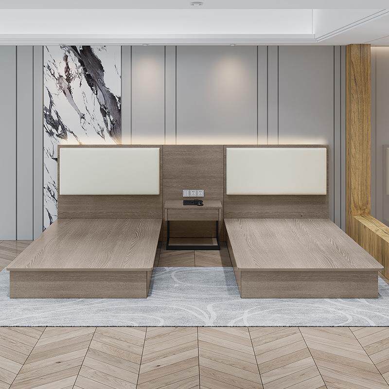厂家直销快捷酒店宾馆床公寓民宿大床标间全套板式家具组合电视桌
