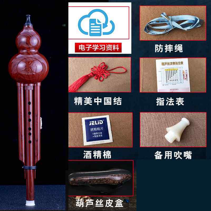 高档摔葫芦乐器初学者成人降b丝调专业中小学生c调自学可防孩拆卸
