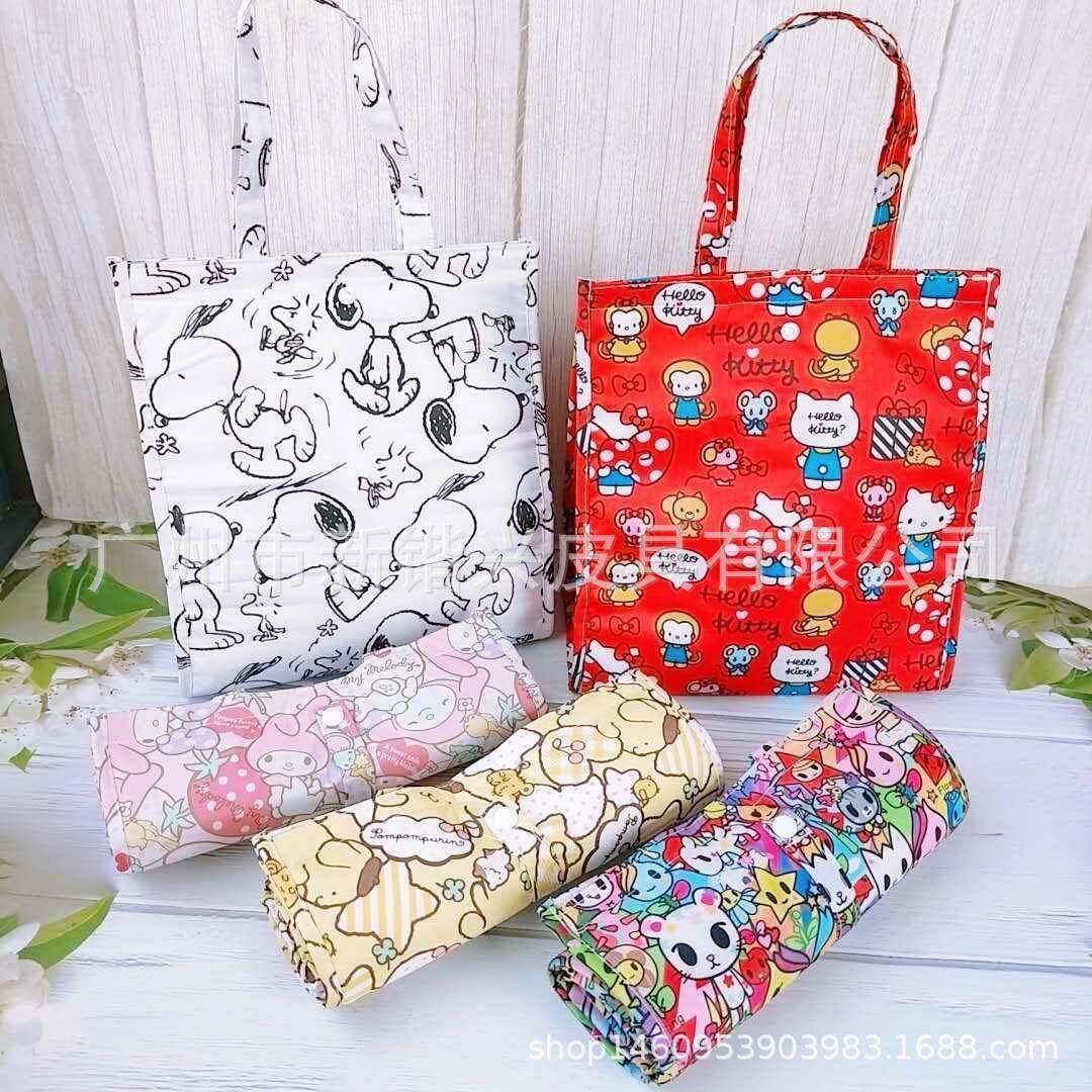 卡通大号防水可折叠收纳保温袋便当包保鲜冰袋饭盒袋野餐包
