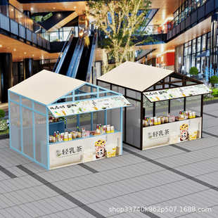 集市摊位架商业街广场活动样板屋全封闭摆摊架文旅夜市促销 展示架