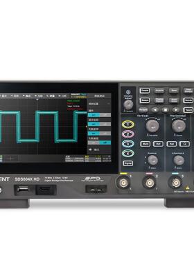 鼎阳（SIGLENT）SDS804X HD示波器 12-bit分辨率 70M 4通道 2G采