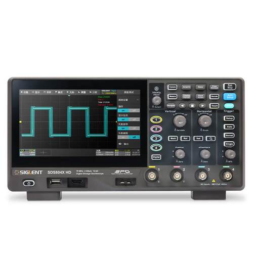 鼎阳（SIGLENT）SDS804X HD示波器 12-bit分辨率 70M 4通道 2G采