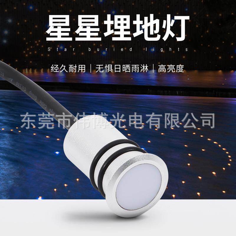户外防水嵌入式广场草坪灯墙角台阶LED星星埋地灯庭院景观装饰灯