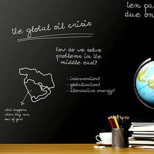 Blackboard 2Pcs Paper Graffiti Stickers 45x200CM Magnetic
