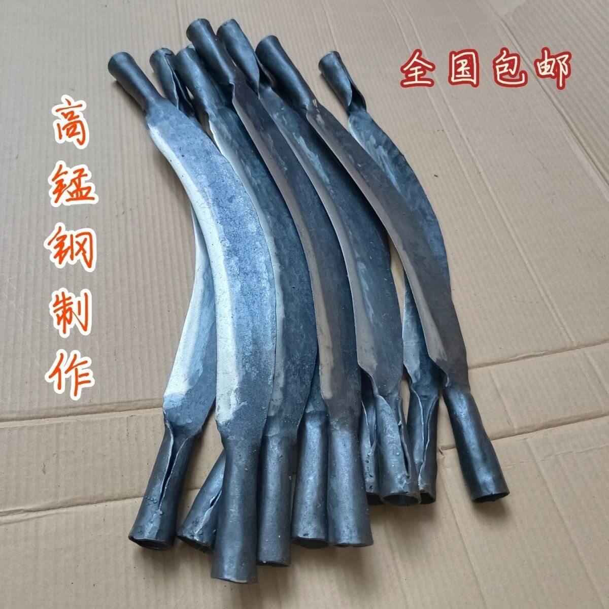 纯手工锰钢锻造弯形刮树皮 剥树皮刀 刨树皮刀 削树皮刀