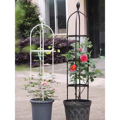 U型欧式飘香藤爬藤架接插式拼接包塑圆柱盆栽支架植物花卉支撑杆