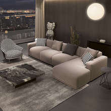 意式极简模块沙发自由组合大小户型客厅高端大气上档次磨砂布沙发