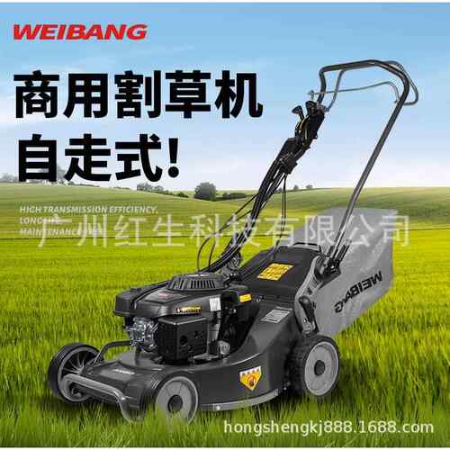 维邦自走式草坪机WB487SC 537SC 536SH园林剪草机推草机除草机