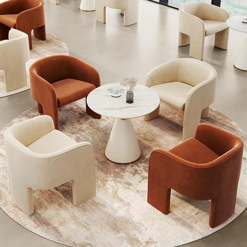 休闲洽谈桌椅美容院接待会客单椅酒店大堂商务休息区单人卡座