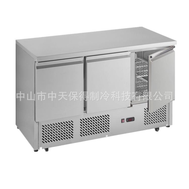 欧款冷藏工作台保鲜操作台冰柜风冷冰箱全保鲜