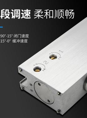 丽免雅挖坑簧F957J696地弹黑色隐藏天地铰链免开槽90俊度无框玻璃