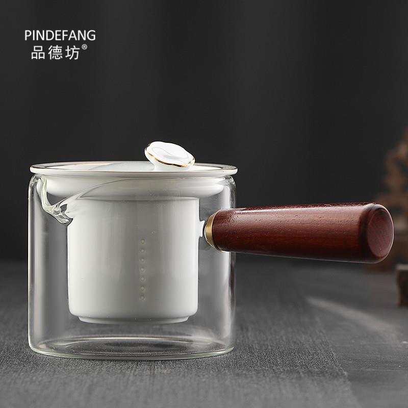 玻璃茶壶套装功夫茶具家用陶瓷内胆过滤侧把煮茶器自动泡茶电陶炉