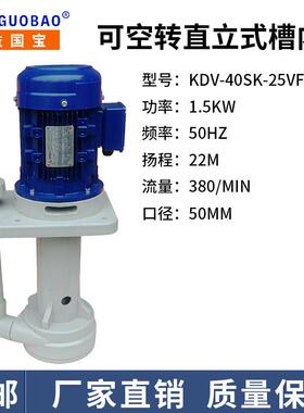 日益国宝可空转直立式槽内泵耐酸碱电镀槽专用KDV-40SK-25VF316轴