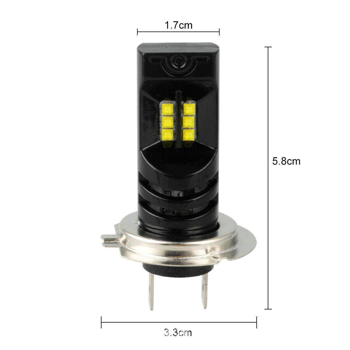 亚马逊热销车灯 DXZ 汽车LED雾灯 H7 CREE 12led LED前照灯 灯泡