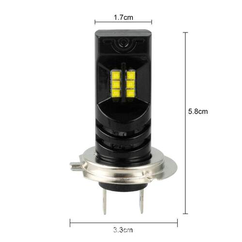 亚马逊热销车灯 DXZ 汽车LED雾灯 H7 CREE 12led LED前照灯 灯泡