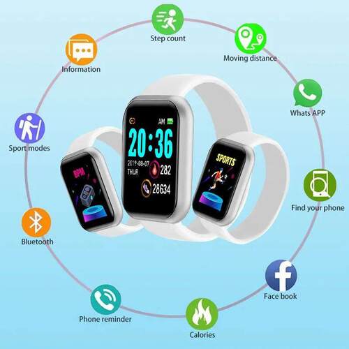 Smart Watch Heart Rate Blood Pressure Blood Oxygen Monitorin