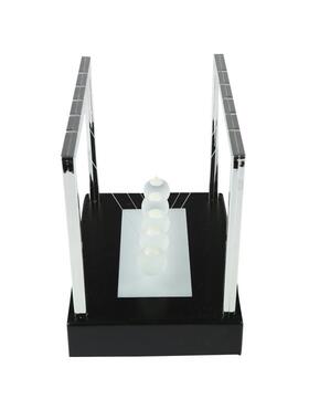 新款直销创意发光牛顿平衡摆球桌面摆件 新奇不锈钢永动牛顿摆球