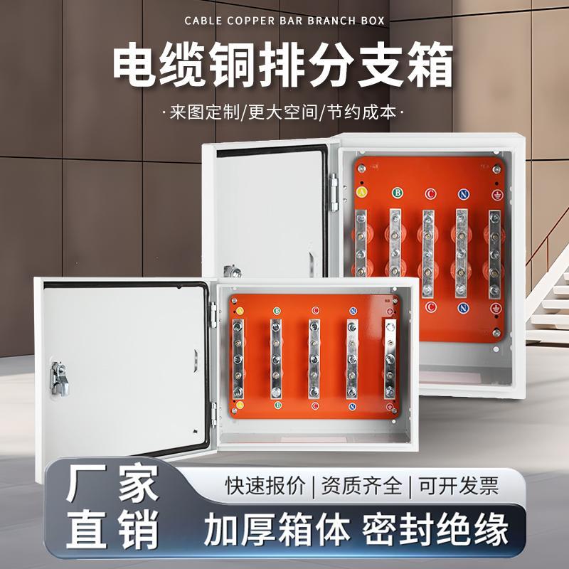 电缆T接箱低压楼层铜排分接汇流箱矿物绝缘转换箱保护接地分线箱
