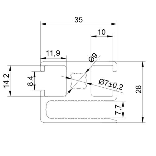 【安全围栏铝型材】TG-2835铝型材车间防护围栏定制加工框架