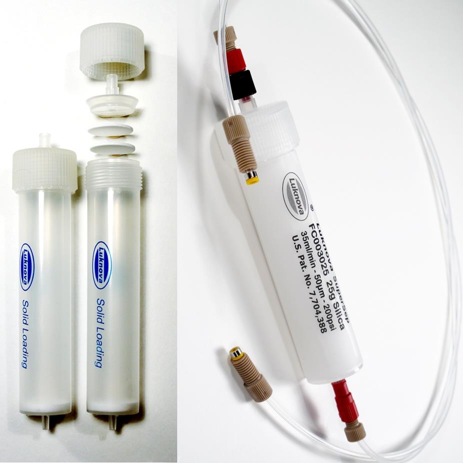 需定制可重复使用空柱子，硅胶柱空柱，上样柱，固体上样柱，flas