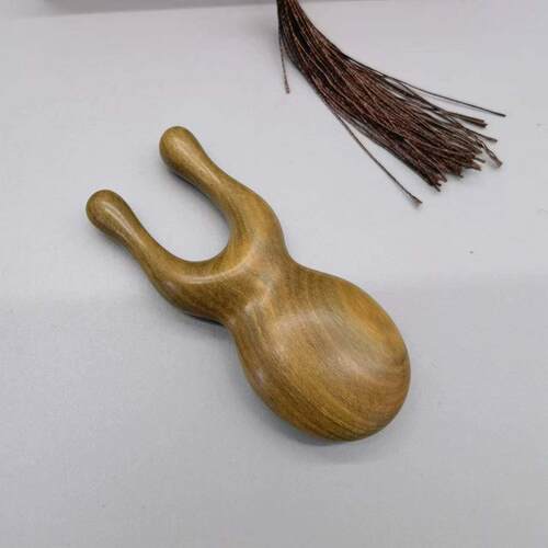 青蛙按摩器绿檀木拨筋棒脸部专用护眼下巴按摩器美鼻神器