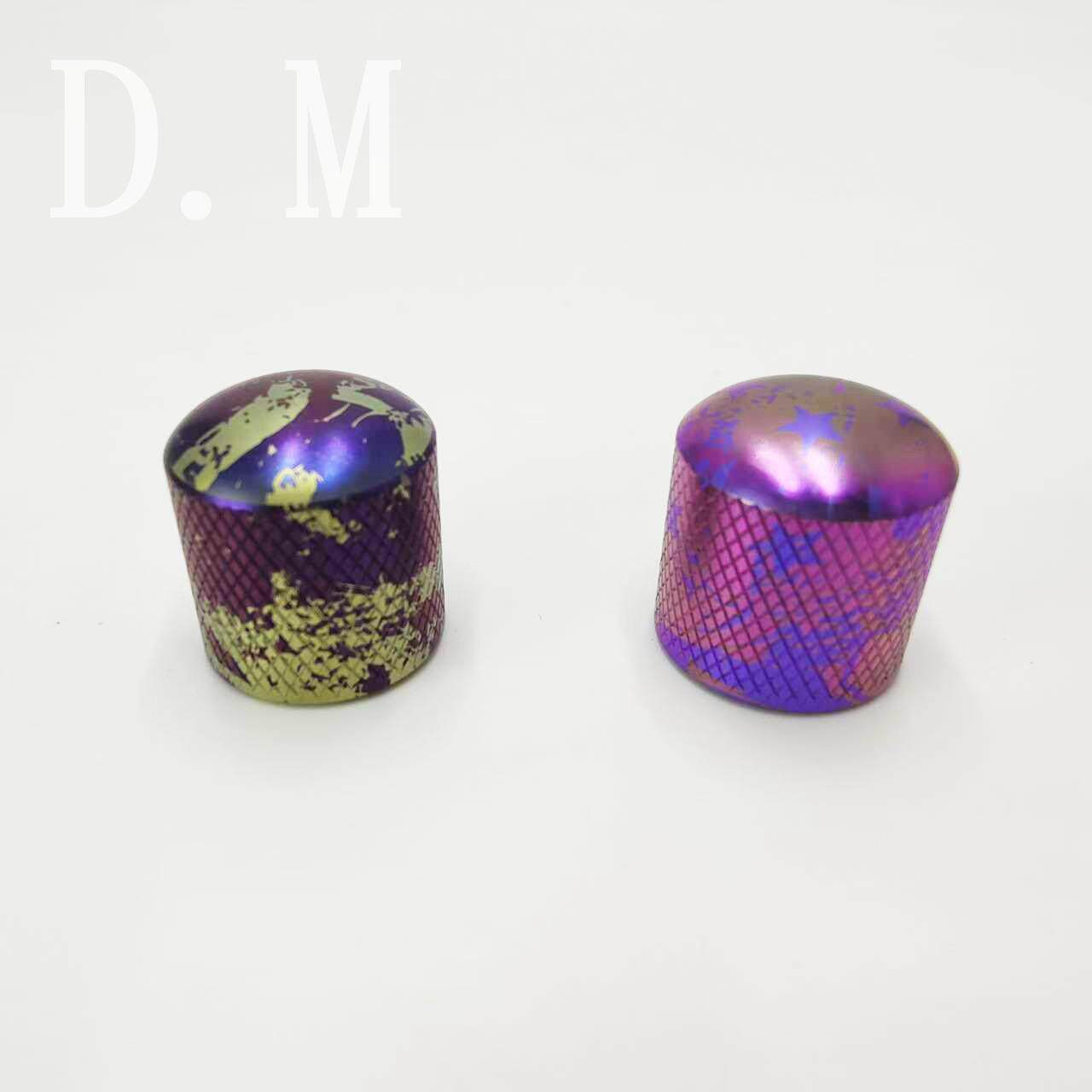 钛合金彩色电吉他音量音色旋钮帽电贝斯电位器帽内径6mm轴旋钮