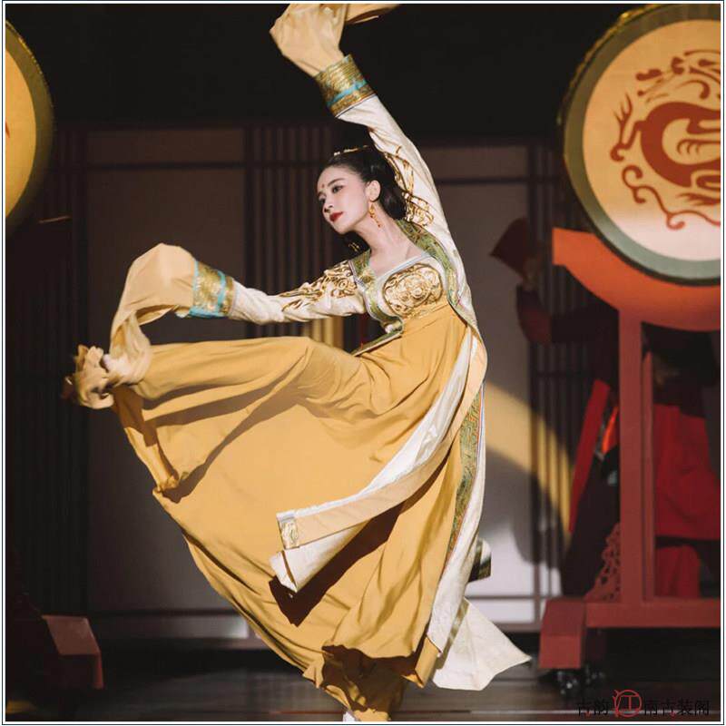 水袖飞天舞长裙演出服装古力娜扎古典舞表演服装女古装敦煌舞蹈服