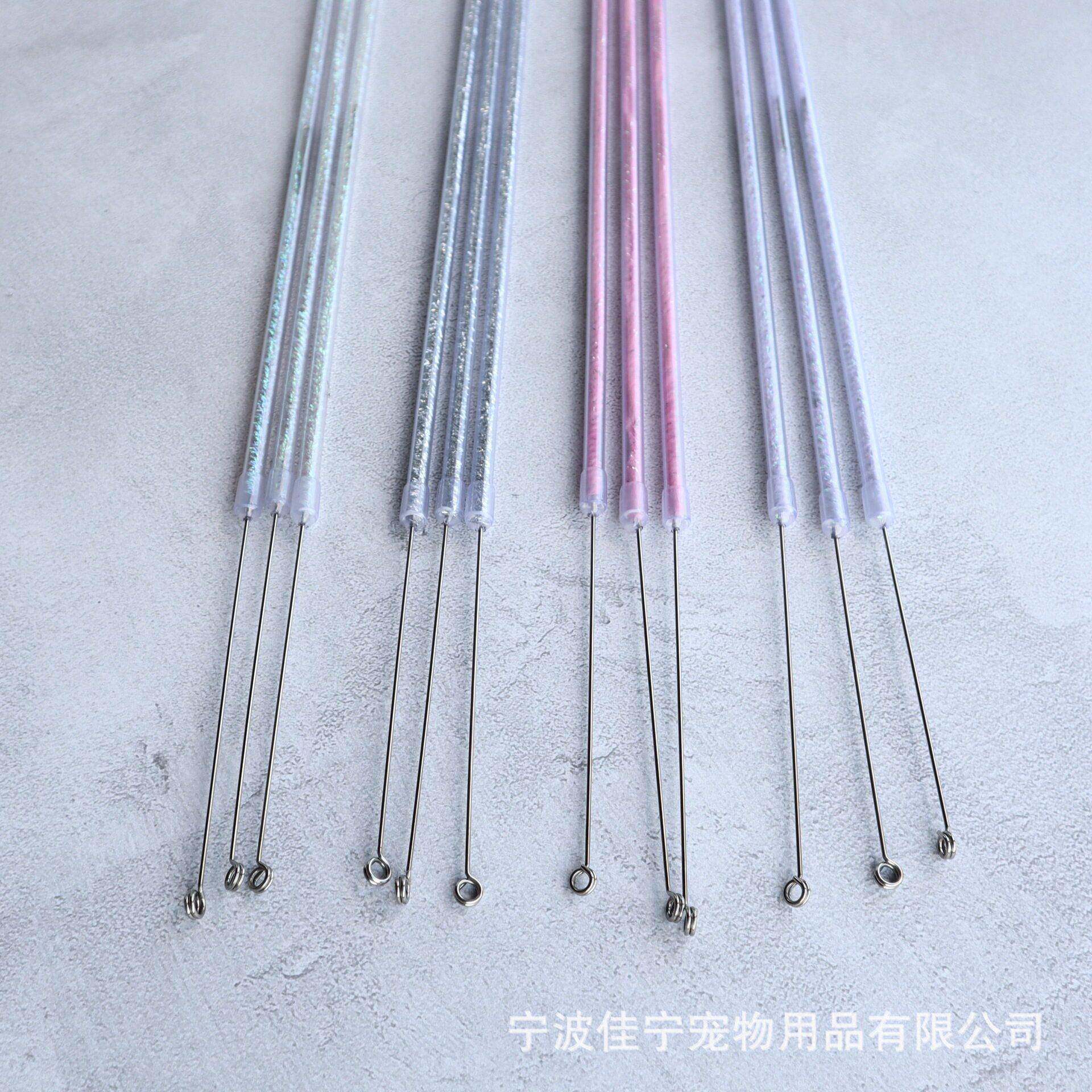 厂家伸缩逗猫棒手柄宠物玩具伸缩杆轻便逗猫棒玩具颜色可改