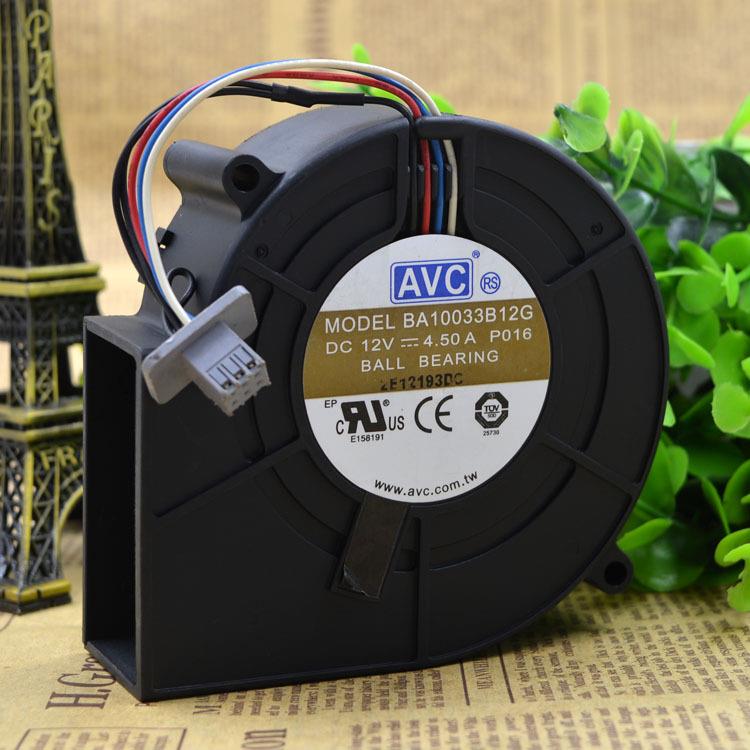 AVC 大风量涡轮风扇 高转速鼓风机 9733 12V 4.5A BA10033B12G图片