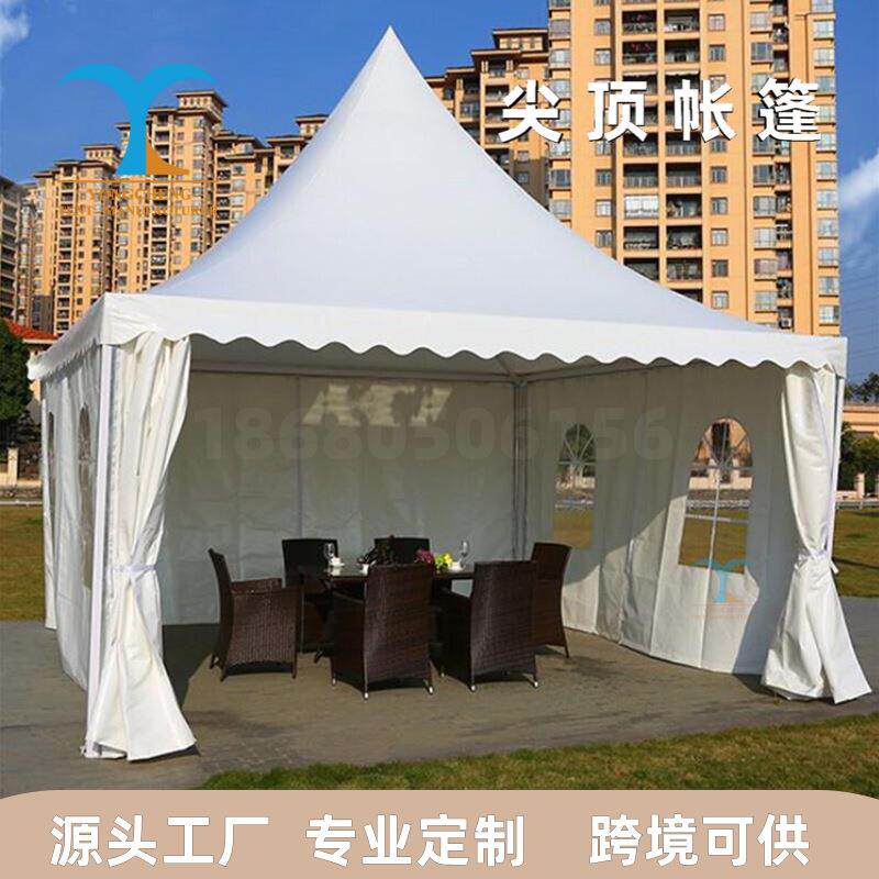 厂家欧式铝合金尖顶展馆大型帐蓬婚庆车展会吊顶篷户外活动篷房