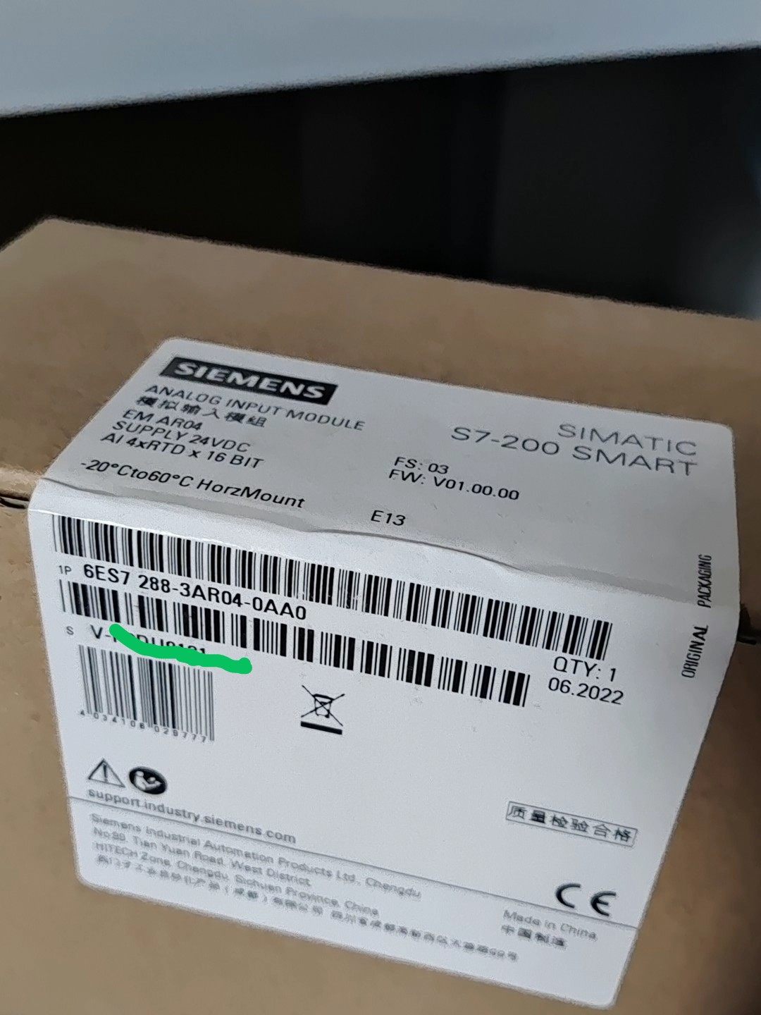 6ES7288-3AT04-0AA0全新原装正品