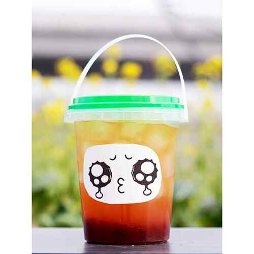 700ML1000毫升一次性水果茶霸王桶烤梨桶冰粉果汁柠檬茶水果捞500