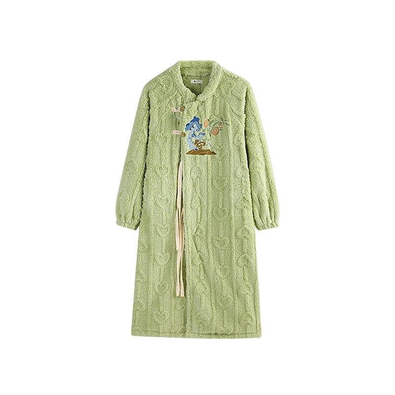 艺录新中式家居服合集1件5折秋冬加绒加厚汉服睡袍覆古国风睡衣女