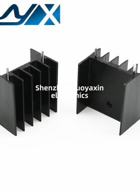 Yb25双针黑色25*23*16mm铝散热器晶体管/控制硅到220节距18