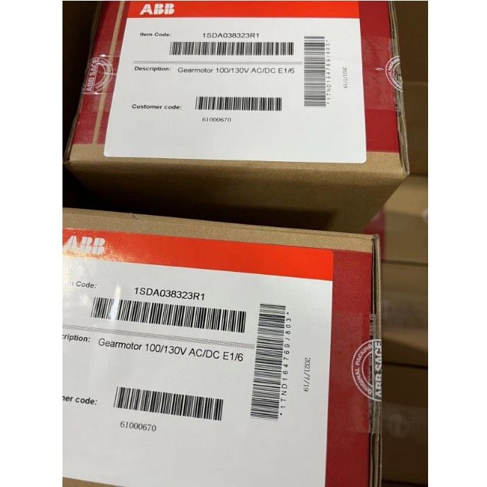 ABB弹簧储能电机1SDA038323R1物料号610006