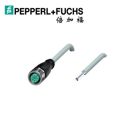 (035322)V15-G-2M-PVC倍加福带母头连接器PVC电缆线缆2米