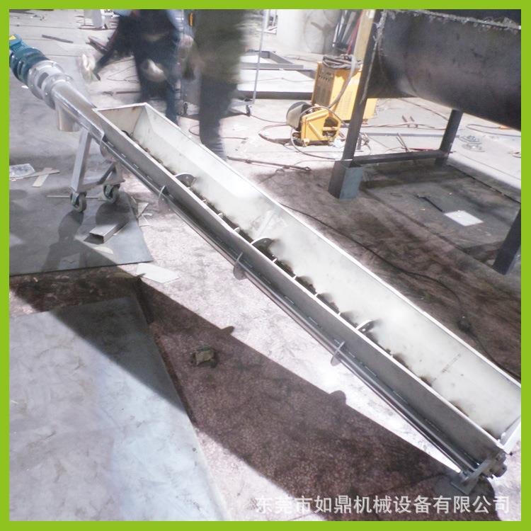 生产加工定磨制污螺旋输送机RD-S3500绞龙超耐加厚型旋叶片泥无轴